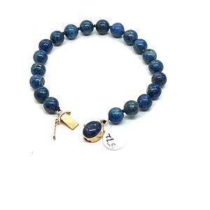 Genuine Lapis Lazuli 8” Bracelet.